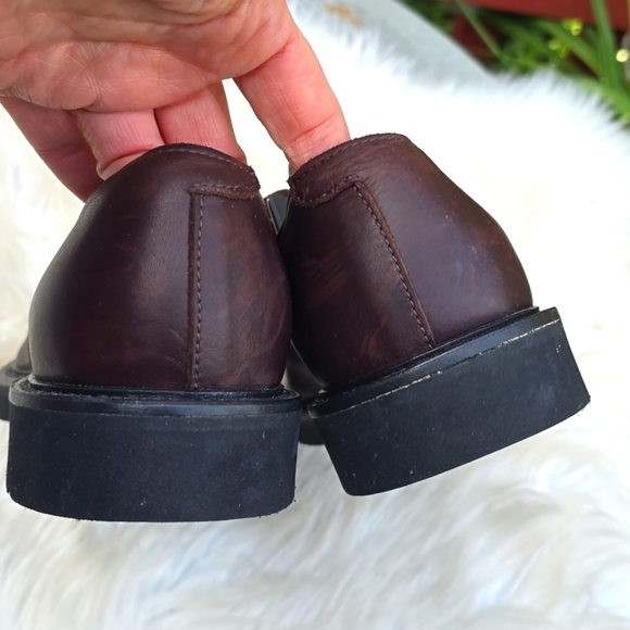 Eleventy Men's Brown Leather Lace-up Derby Shoes 41 NEW - Picture 13 of 16